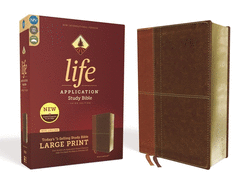 Niv, Life Application Study Bible, Third Edition, Large Print, Leathersoft, Brown, Indexed, Red Letter Edition