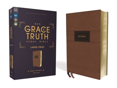 Niv, the Grace and Truth Study Bible (Trustworthy and Practical Insights), Large Print, Hardcover, Red Letter, Comfort Print - Mohler Jr, R Albert (Editor), and Zondervan