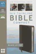NIV, Thinline Bible, Compact, Imitation Leather, Gray/Black