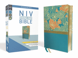 NIV, Thinline Bible, Giant Print, Imitation Leather, Blue, Red Letter Edition