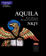 NKJV Aquila Wide Margin Reference Bible, Black Calf Split Leather, Red-letter Text, NK744:XRM