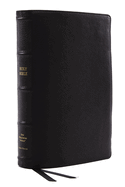 NKJV Bible: Single-Column Verse-By-Verse W/ 72,000 Cross-References, Black Goatskin Leather, Premier Collection, Comfort Print: New King James Version