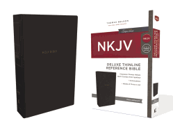 NKJV, Deluxe Thinline Reference Bible, Leathersoft, Black, Red Letter, Comfort Print: Holy Bible, New King James Version