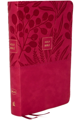 NKJV, End-of-Verse Reference Bible, Personal Size Large Print, Leathersoft, Pink, Thumb Indexed, Red Letter, Comfort Print: Holy Bible, New King James Version - Nelson, Thomas