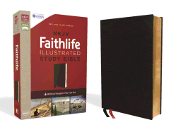NKJV, Faithlife Illustrated Study Bible, Premium Bonded Leather, Black, Red Letter Edition: Biblical Insights You Can See