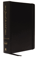NKJV, Journal the Word Bible, Imitation Leather, Black, Red Letter Edition, Comfort Print: Reflect, Journal, or Create Art Next to Your Favorite Verses