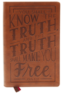 Nkjv, Personal Size Large Print End-Of-Verse Reference Bible, Verse Art Cover Collection, Leathersoft, Brown, Red Letter, Comfort Print: Holy Bible, New King James Version