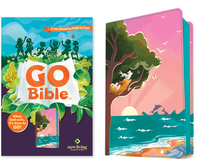 NLT Go Bible for Kids, Leatherlike, Beach Sunrise - 