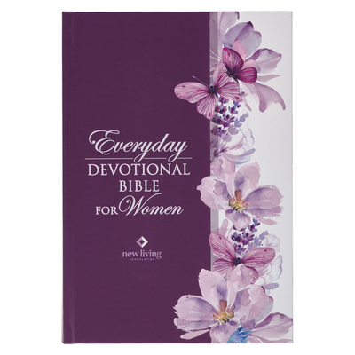 NLT Holy Bible Everyday Devotional Bible for Women New Living Translation, Purple Floral Printed - Christian Art Gifts (Creator)