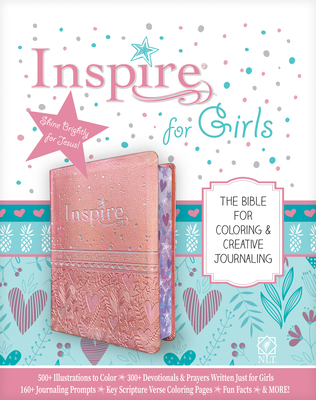 NLT Inspire Bible for Girls (LeatherLike, Pink) - Larsen, Carolyn