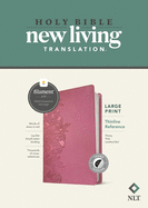 NLT Large Print Thinline Reference Bible, Filament-Enabled Edition (Leatherlike, Peony Pink, Indexed, Red Letter)