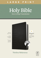 NLT Large Print Thinline Reference Bible, Filament Enabled Edition (Red Letter, Leatherlike, Black, Indexed)