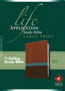 NLT Life Application Study Bible Large Print Brown/Tan/Blue