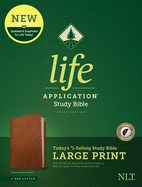 NLT Life Application Study Bible, Third Edition, Large Print (Red Letter, Genuine Leather, Black)