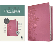 NLT Personal Size Giant Print Bible, Filament Enabled Edition (Red Letter, Leatherlike, Peony Pink)