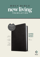 NLT Super Giant Print Bible, Filament Enabled (Leatherlike, Black, Red Letter)