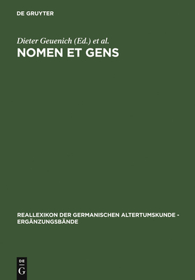 Nomen et gens - Geuenich, Dieter (Editor), and Haubrichs, Wolfgang (Editor), and Jarnut, Jrg (Editor)