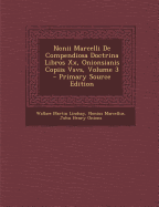 Nonii Marcelli De Compendiosa Doctrina Libros Xx, Onionsianis Copiis Vsvs; Volume 3