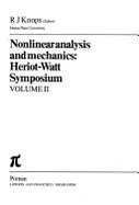 Nonlinear Analysis & Mechanics: Heriot-Watt Symposium