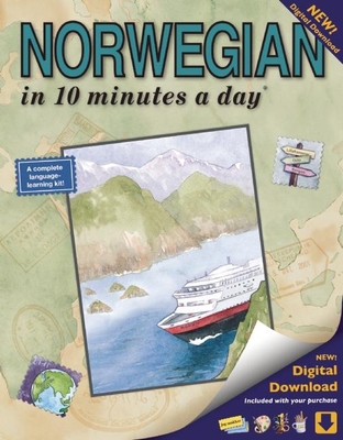 Norwegian in 10 Minutes a Day: Language Course for Beginning and Advanced Study. Includes Workbook, Flash Cards, Sticky Labels, Menu Guide, Software, Glossary, and Phrase Guide. Grammar. Bilingual Books, Inc. (Publisher) - Kershul, Kristine K, M.A.