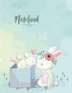 Notebook: Baby Bunny Cover and Lined Pages, Extra Large (8.5 X 11) Inches, 110 Pages, White Paper