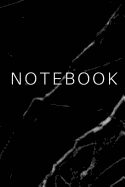 Notebook: Black Marble Unlined Notebook - Blank Journal (6 x 9 inches) - 100 pages, Glossy Cover