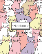Notebook: Cats Cover and Dot Graph Line Sketch Pages, Extra Large (8.5 X 11) Inches, 110 Pages, White Paper, Sketch, Draw and Paint