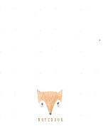 Notebook: Cute fox on white cover and Dot Graph Line Sketch pages, Extra large (8.5 x 11) inches, 110 pages, White paper, Sketch, Draw and Paint