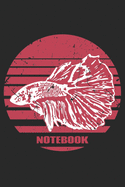 Notebook: Dieses Notizbuch gef?llt jedem Fan von Betta Splendens 6x9 in (ca A5) 110 Seiten kariert F?r alle Aquaristik-Liebhaber!