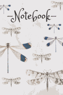 Notebook: Dragonfly Journal Insects Design
