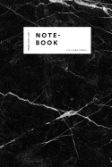 Notebook: Elegant Black Marble White Label Journal for Men and Women &#9733; Office Notes &#9733; School Supplies &#9733; Personal Diary 6 X 9 - A5 Notebook 130 Pages Workbook