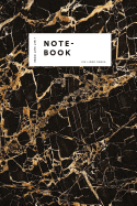 Notebook: Elegant Black Marble White Label Journal for Men and Women &#9733; Office Notes &#9733; School Supplies &#9733; Personal Diary 6 X 9 - A5 Notebook 130 Pages Workbook