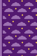 NoteBook: Purple Clouds Exercise Book: 190 Lined Journal Pages - Diary - 6"x 9" Large Composition Note Book Gloss Finish Paperback