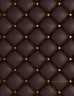 Notebook: Unruled Notebook Art Deco Quilted Luxury Soft Cover Large (8.5 x 11 inches) Letter Size 100 Unlined Pages Plain Glamour Notes
