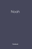 Notebook with Noah on it: Noah/first name Notebook/journal/110 blank Pages 6x9 inches, Mette finish cover