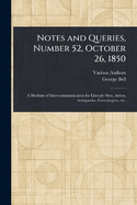 Notes and Queries, Number 52, October 26, 1850