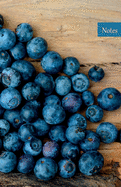 Notes: Blueberries Notebook, Blank Unlined Pages, 5.5x8.5