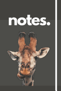 notes.: Giraffe Notebook/Journal - Giraffe Gifts For Girls And Children 120 Pages - Blank Lined Journal Notebook Diary