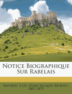 Notice Biographique Sur Rabelais