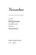 November - Schneider, Rolf