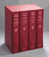 NRSV Giant Print Bible, Four-Volume Set Burgundy Imitation Leather in Slipcase NR480 Set