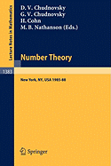 Number Theory: A Seminar Held at the Graduate School and University Center of the City University of New York 1982