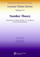 Number Theory: Proceedings in Honor of Prof. T.C. Vasudevan on his Sixtieth Birthday - Manickam, M. (Editor), and Ramakrishnan, B. (Editor)