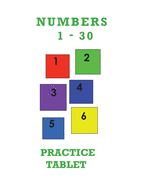 Numbers 1-30 Practice Tablet