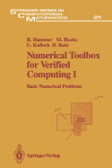 Numerical Toolbox for Verified Computing I: Basic Numerical Problems Theory, Algorithms, and Pascal-Xsc Programs