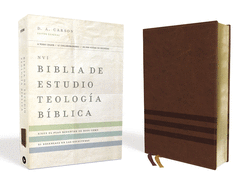 Nvi, Biblia de Estudio Teolog?a B?blica, Interior a Cuatro Colores, Leathersoft, Caf?: Sigue El Plan Redentor de Dios Como Se Desenlaza En Las Escrituras