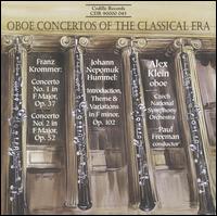 Oboe Concertos of the Classical Era - Alex Klein (oboe); Czech National Symphony Orchestra; Paul Freeman (conductor)