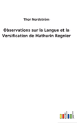 Observations sur la Langue et la Versification de Mathurin Regnier