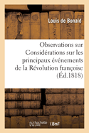 Observations sur l'ouvrage de Madame la baronne de Sta?l