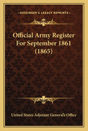 Official Army Register for September 1861 (1865)